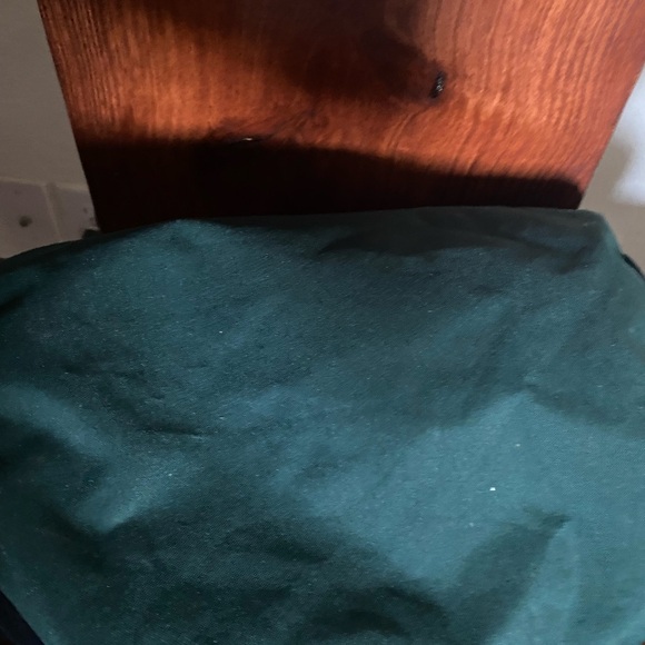 Vintage L.L. Bean Heritage Green Blue Mini Recycled Duffel Mountain Logo 20L Bag - Picture 15 of 15